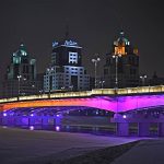 Астана, Республика Казахстан, Освещение и подсветка мостов
