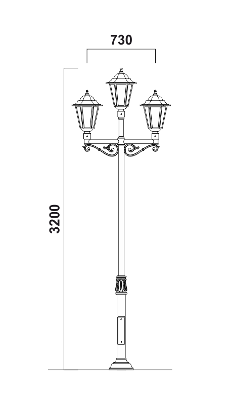 Комбинированный фонарь Версаль