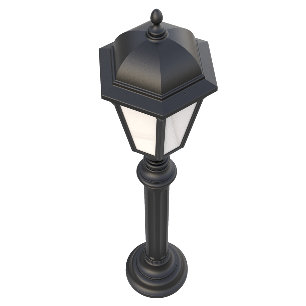 CANTERGLOW Lighting Pole, Ornamental Cast Iron Park Lantern on Decorative Pole