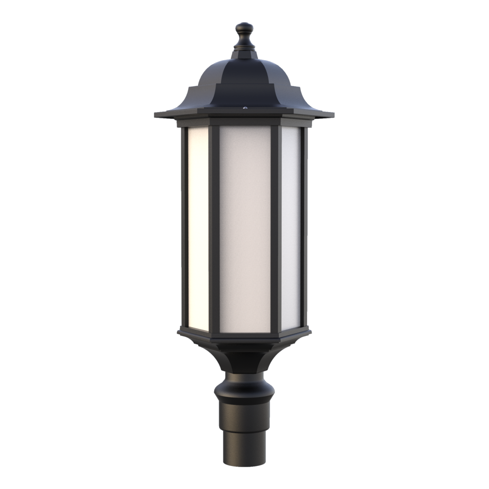 REFINEGLOW Lighting Pole, Ornamental Cast Iron Park Lantern on Decorative Pole